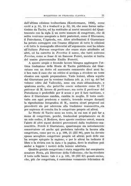 Bollettino di filologia classica