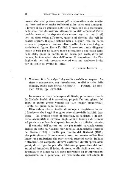 Bollettino di filologia classica