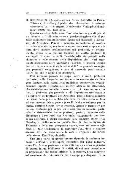 Bollettino di filologia classica