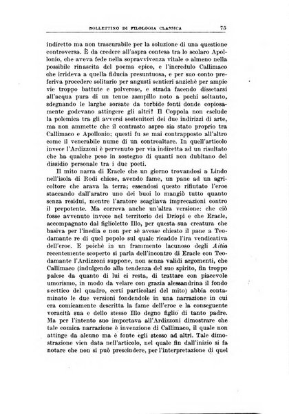 Bollettino di filologia classica