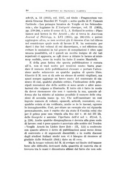 Bollettino di filologia classica