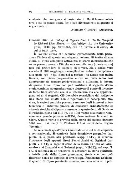 Bollettino di filologia classica