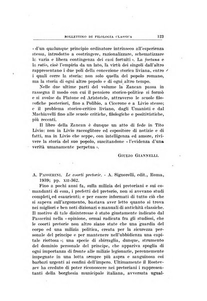 Bollettino di filologia classica