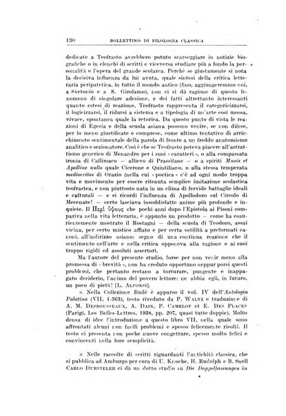 Bollettino di filologia classica