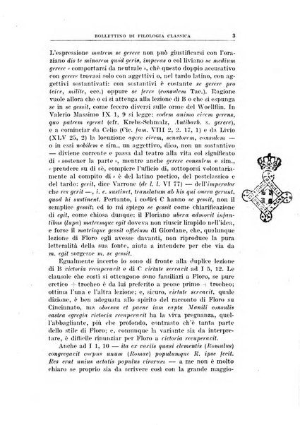 Bollettino di filologia classica