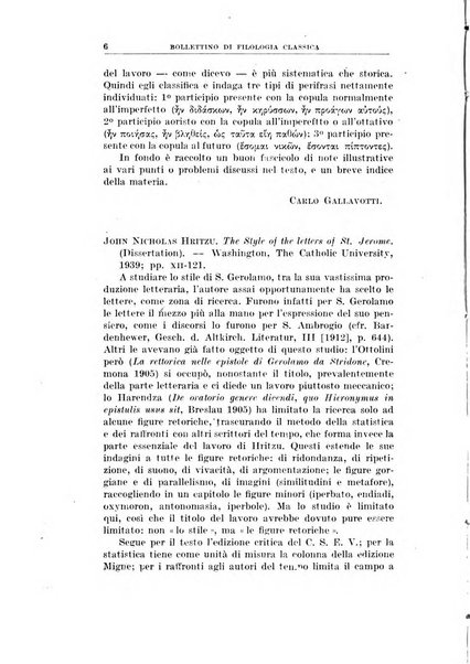 Bollettino di filologia classica