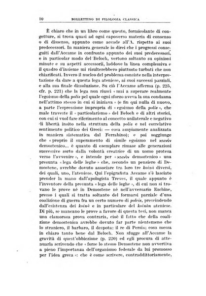 Bollettino di filologia classica