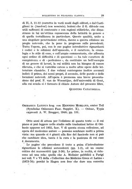 Bollettino di filologia classica