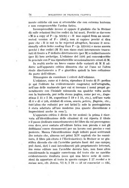 Bollettino di filologia classica