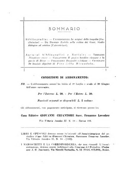 Bollettino di filologia classica