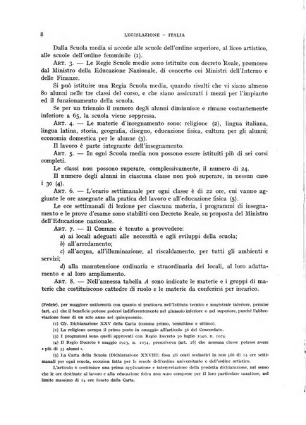 Bollettino di Legislazione scolastica comparata