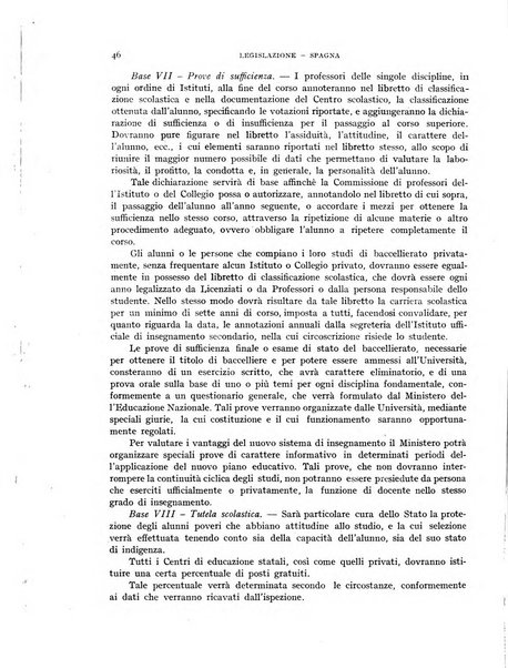 Bollettino di Legislazione scolastica comparata