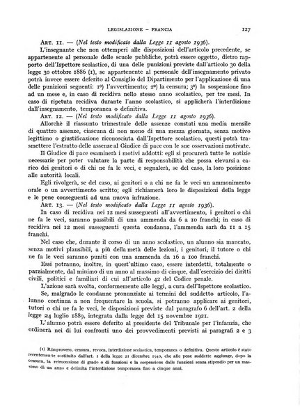 Bollettino di Legislazione scolastica comparata