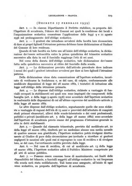 Bollettino di Legislazione scolastica comparata