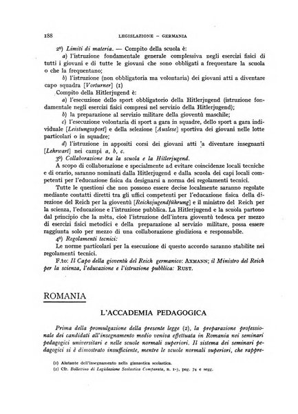 Bollettino di Legislazione scolastica comparata