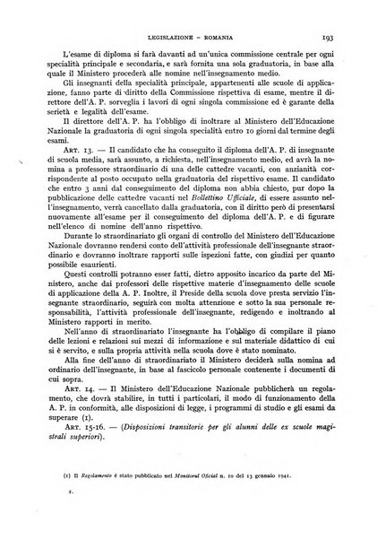 Bollettino di Legislazione scolastica comparata