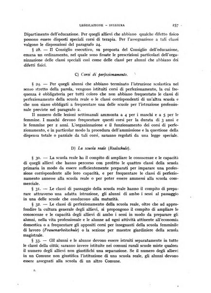 Bollettino di Legislazione scolastica comparata