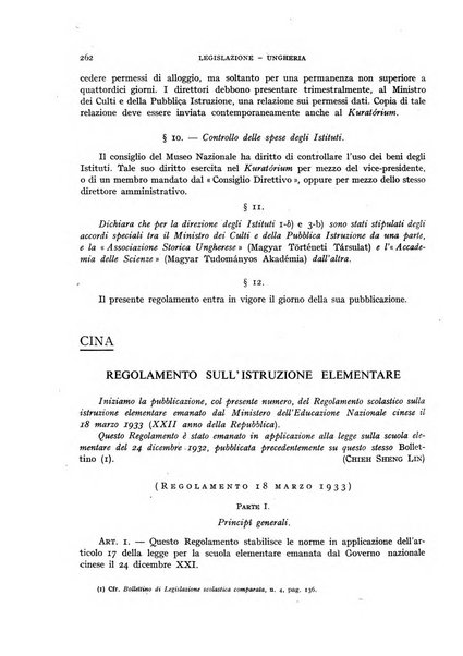 Bollettino di Legislazione scolastica comparata