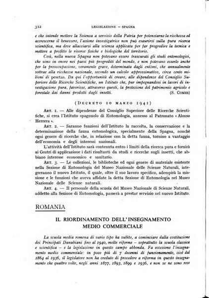 Bollettino di Legislazione scolastica comparata