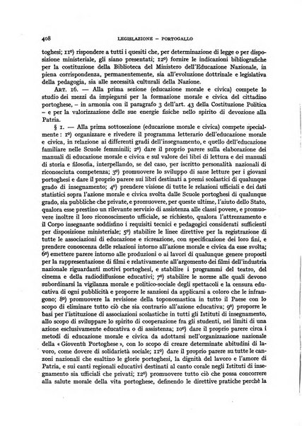 Bollettino di Legislazione scolastica comparata