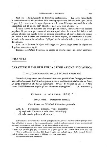 Bollettino di Legislazione scolastica comparata