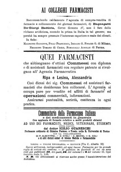 Bollettino farmaceutico organo dell'Associazione farmaceutica lombarda e della Società farmaceutica di mutua previdenza