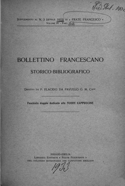 Bollettino francescano storico-bibliografico