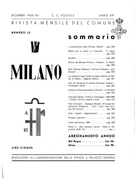 Milano rivista mensile del Comune