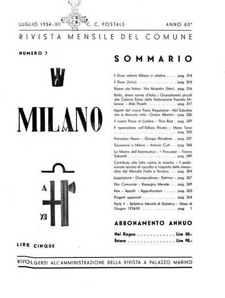 Milano rivista mensile del Comune