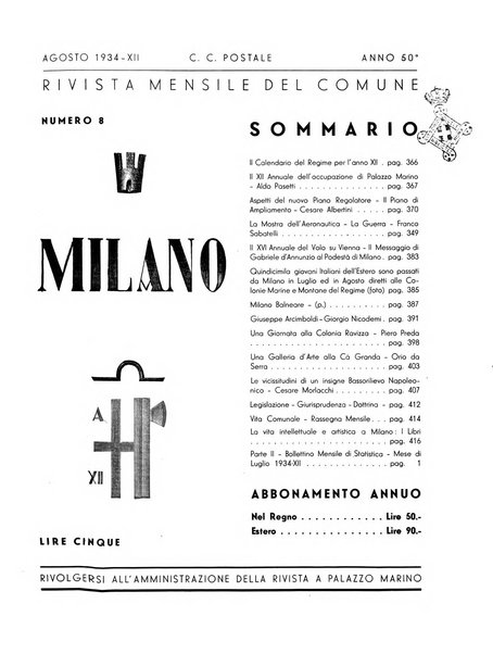 Milano rivista mensile del Comune