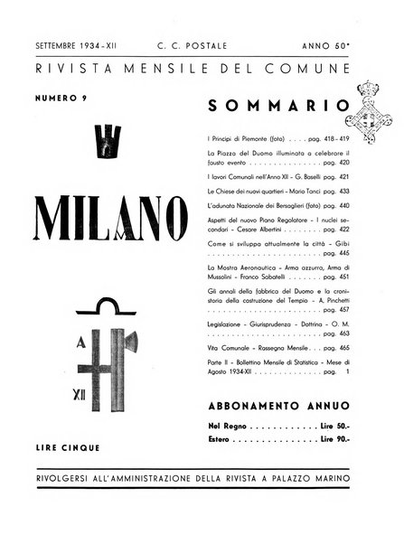 Milano rivista mensile del Comune