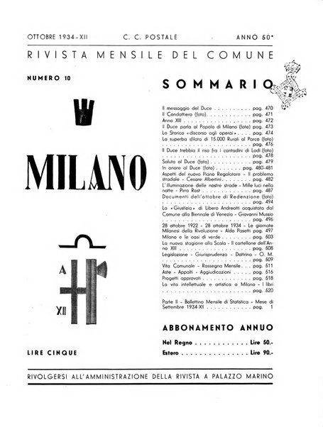 Milano rivista mensile del Comune