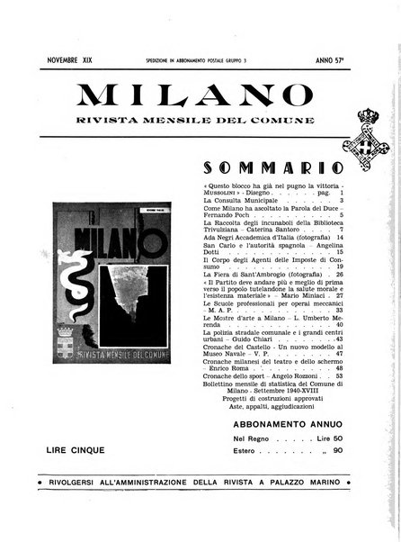 Milano rivista mensile del Comune