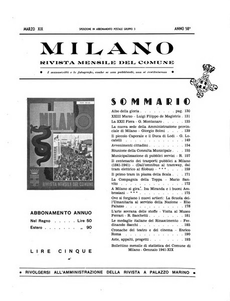 Milano rivista mensile del Comune