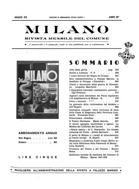 Milano rivista mensile del Comune