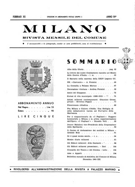 Milano rivista mensile del Comune