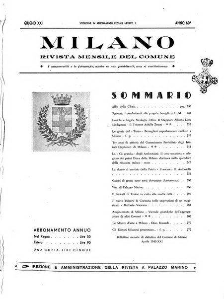 Milano rivista mensile del Comune