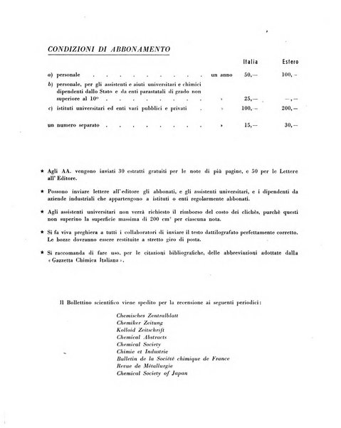 Bollettino scientifico della Facoltà di chimica industriale di Bologna