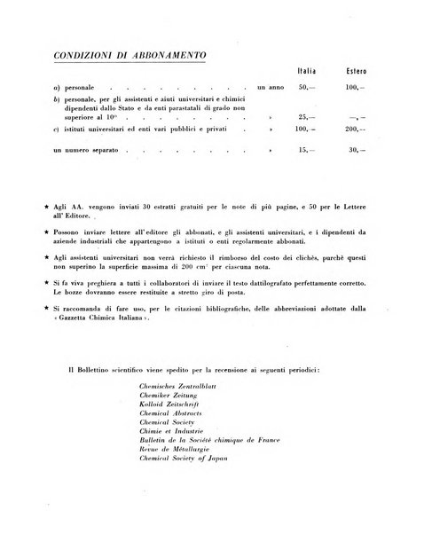 Bollettino scientifico della Facoltà di chimica industriale di Bologna