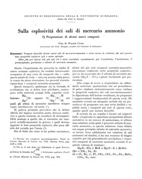 Bollettino scientifico della Facoltà di chimica industriale di Bologna