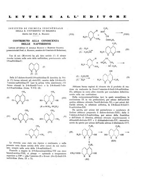 Bollettino scientifico della Facoltà di chimica industriale di Bologna