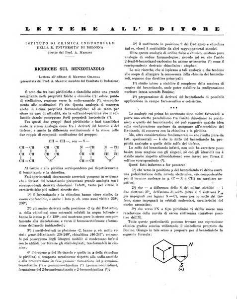 Bollettino scientifico della Facoltà di chimica industriale di Bologna