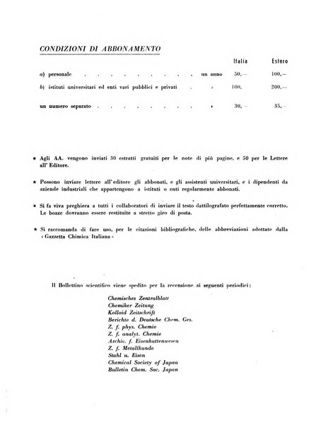 Bollettino scientifico della Facoltà di chimica industriale di Bologna