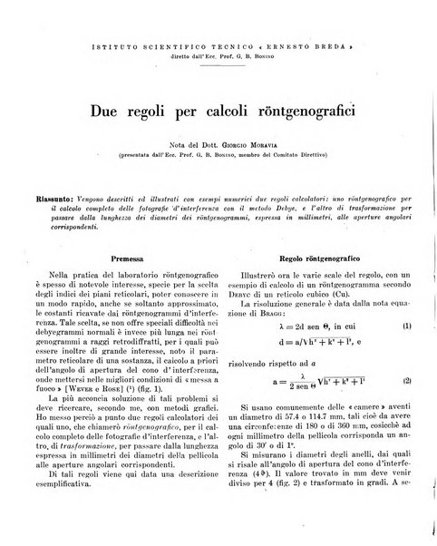 Bollettino scientifico della Facoltà di chimica industriale di Bologna