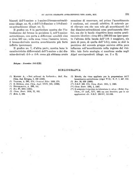 Bollettino scientifico della Facoltà di chimica industriale di Bologna