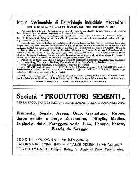 Bollettino scientifico della Facoltà di chimica industriale di Bologna