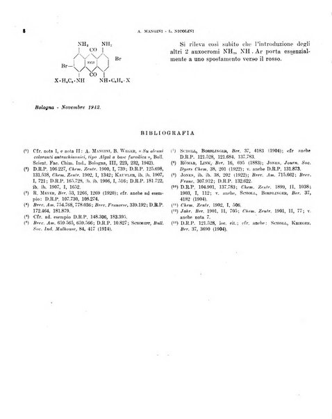 Bollettino scientifico della Facoltà di chimica industriale di Bologna