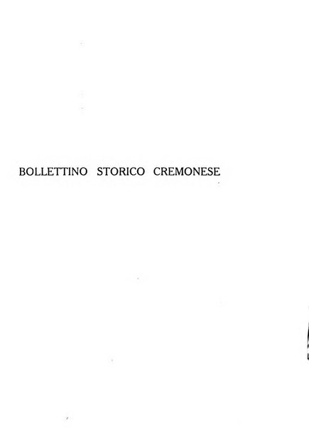 Bollettino storico cremonese