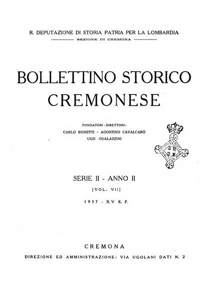 Bollettino storico cremonese