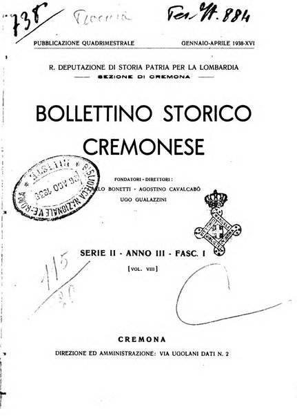 Bollettino storico cremonese